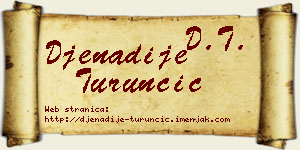 Đenadije Turunčić vizit kartica